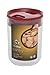 Click Clack Pantry Canister, 1-Quart, Red Lid