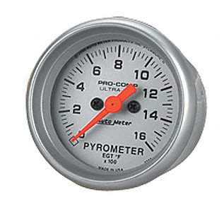 Auto Meter 4343 Ultra-Lite Full Sweep Electrical Pyrometer Gauge
