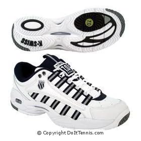 K-Swiss - Mens Ultrascendor Tennis Shoes (White Navy Silver) by K-Swiss