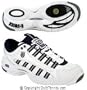 K-Swiss - Men's Ultrascendor Tennis Shoes (White/Navy/Silver) Mens Shoe Size: 10.5