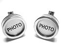 Silver Photo Picture Frame Cufflinks