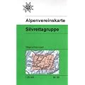 DAV Alpenvereinskarte 26 Silvrettagruppe 1 : 25 000 Wegmarkierungen: Topographische Karte