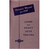 1948 CHEVROLET TRUCK Full Line Owners Manual User Guide by Chevrolet