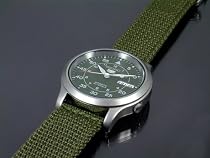 Seiko 5 Men's Nylon Band Self-Winding Automatic Watch Model SNK805K2