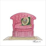 Armchair Display 4 Art Poster Print by Consuelo Gamboa, 7x7