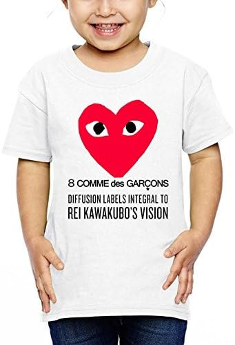Fashion Comme des Garcons White Poly Cotton fit for Children's T-shirt