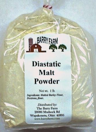 Diastatic Malt Powder, 1 lb. by Barry Farm