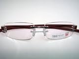Tag Heuer - TAG Heuer TH7104 Col.006 Plum Rimless Frame 55mm Eyeglasses