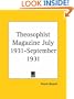 Theosophist Magazine July 1931-September 1931