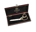 Mundial 470-8GB Fully Forged 8-Inch Gold-Handled Dressmaker Shears in Wooden Gift Box
