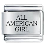 All American Girl Italian Charms Bracelet Link