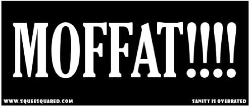 MOFFAT Doctor Who Sherlock Bumper Sticker