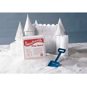 SANDTASTIK WHITE PLAY SAND 25LB BOX by SANDTASTIK