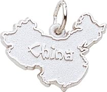 China Charm, Sterling Silver