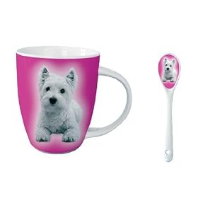 Westie Hot Chocolate / Coffee Mug Set