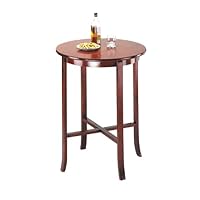 ACME 07195 Beautiful Oak Finish Wood Round Pub Bar Table