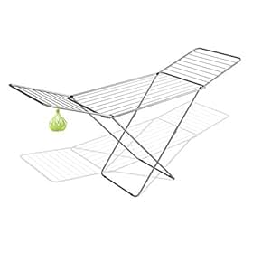 Wäscheständer Silber 20m + Klammernbeutel Wäschetrockner