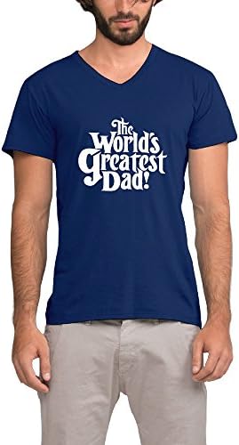Worlds Greatest Dad Men's V Neck Short Sleeve Tee