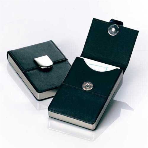 Genuine Leather Magnetic Closing Business or Credit Card Holder / Case
