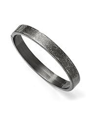 Leslies Sterling Silver Ruthenium-plated Flexible Bangle