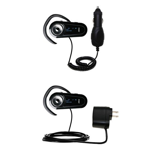 Essential Kit for the Jabra BT8010 - includes Car and Wall Charger with Rapid Charge Technology - Gomadic Brand w/ TipExchange Technology
