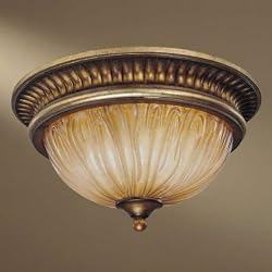Minka Raffine Aged Patina 2 Light Flush Mount 968-243