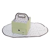 JJ Cole Diaper Caddy, Green Dot