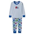 Toddler Boys' Gerber 2pc Cotton Sleepwear Set - Monster Blue