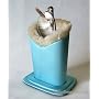Plush Lined Eyeglass Holder Light Blue