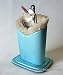 Plush Lined Eyeglass Holder Light Blue