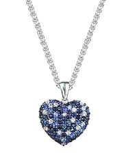 Effy Jewlery Balissima Splash Blue Sapphire Heart Pendant, 2.75 TCW