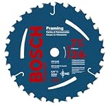 Bosch CB740AB10 7-1/4-Inch 40 Tooth ATB Finishing Saw Blade with 5/8-Inch and Diamond Knockout Arbor, 10-Pack