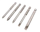 Professional-Quality 3" Power Extension Bit Set - 5 Hex-Shank Quick-Change Driver Bits - LIFETIME WARRANTY!