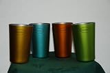 Review Colony  / Colonial 4 Pack of Metallic Assorted Glass's