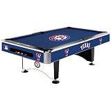 Texas Rangers Team Logo 8 Foot Pool Table