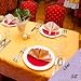 6 Each 90x90 Lilac Restaurant Tablecloths Elegance Side Panels