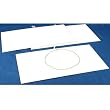3 Jewelry Chain Display Pad White Leather Showcase Unit