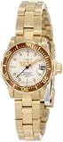 Invicta Women's 11444 Pro Diver Mini White Dial 18k Gold Ion-Plated Stainless Steel Watch