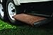 Camco Wrap Around Camper/RV Step Rug | Features Adjustable Design & Fits RV Steps w/Depth of 8” to 10.5” | Compatible w/Manual & Electric Camper Steps | 18” Wide, Brown (42921)