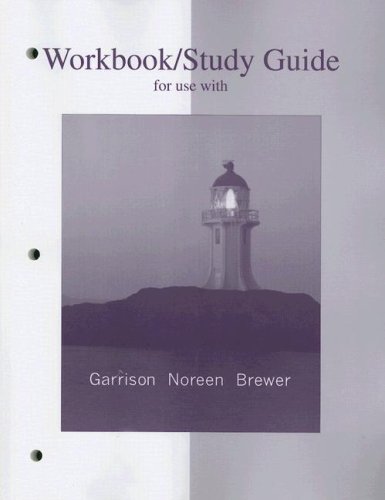 Workbook/Study Guide for use with Managerial Accounting under McGraw-Hill Engineering Store in The Books Store