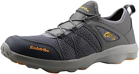 YMHW Men's Outdoor Action Sports Hiking Breathable Comfort Trekking shoes Grey 44EU
