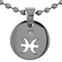 Pisces Zodiac Stainless Steel Necklaces Pendant Fathers Day Gifts