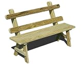 30 Treated Pine Traditional Garden Bench with Back