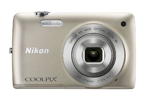 Nikon Coolpix S4300 Digitalkamera (16 Megapixel, 6-fach opt. Zoom, 7,6 cm (3 Zoll) Display, bildstabilisiert) silber