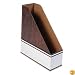 Bankers Box 07224 Open Back Woodgrain Corrugated Magazine File, 12/Carton
