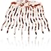 JLN Design Unbreakable French Comb - Shiny Tortoise Shell Model No. UC001-2 (Reddish Brown)