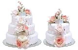 ~ Bloomers *Pink Roses* Baby Diaper Cake