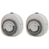 Globe 82428201 Indoor/Outdoor Lights Timer Kit, 2-Pack