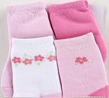 4-Pack Computer Cushion Socks in Pink, 9-18