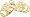 Comedy & Tragedy Charm, Gold Plated Silver